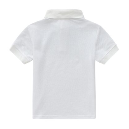 Boys Casual Classic Design Slightly Stretch  POLO, Kids Clothes For Spring Summer Indoor Outdoor - Image 2