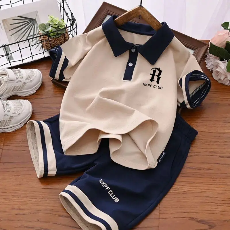 Summer Kids Boys Clothes Sets School Short Sleeve Polo T-Shirt + Short Pants 2PCS Sport Kids Clothing Children Outfits 3-12 Year Summer Kids Boys Clothes Sets School Short Sleeve Polo T-Shirt + Short Pants 2PCS Sport Kids Clothing Children Outfits 3-12 Year