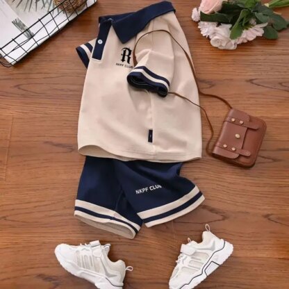 Summer Kids Boys Clothes Sets School Short Sleeve Polo T-Shirt + Short Pants 2PCS Sport Kids Clothing Children Outfits 3-12 Year - Image 3
