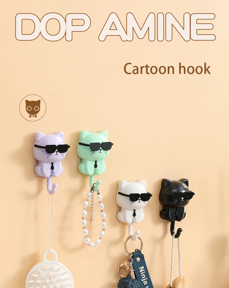 4pcs Kitten Hooks Cartoon Cats Wall Hook Wall Hanging Hanger Rack Key Holder Home Storage Utility Wall Decoration for Clothe Hat 4pcs Kitten Hooks Cartoon Cats Wall Hook Wall Hanging Hanger Rack Key Holder Home Storage Utility Wall Decoration for Clothe Hat