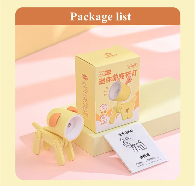 LED Mini Night Light Cute Dog Deer Foldable Desk Lamps Desktop Ornament Book Light Kids Room Bedside Bedroom Decor Holiday Gifts LED Mini Night Light Cute Dog Deer Foldable Desk Lamps Desktop Ornament Book Light Kids Room Bedside Bedroom Decor Holiday Gifts