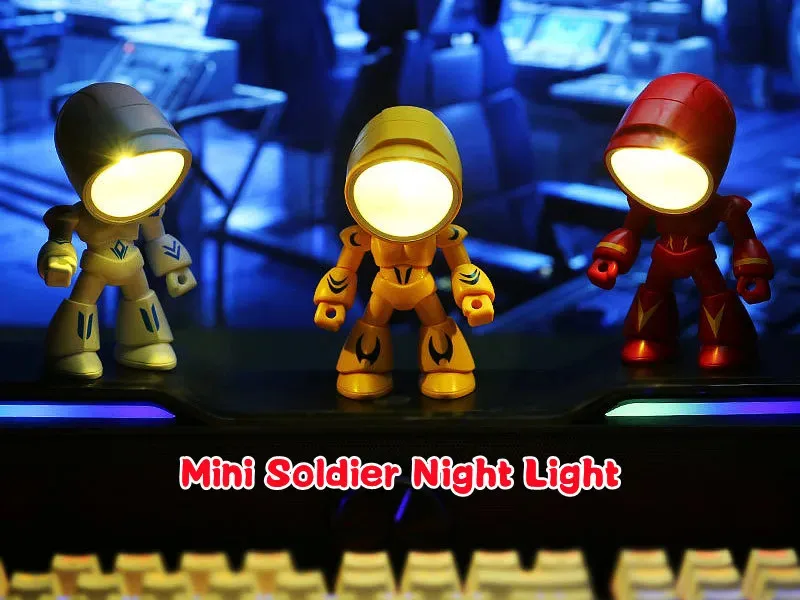 LED Night Light Mini Folding Desk Lamp Cute Pet Lights Dog Deer Portable Night Light Student Living Room Decor Gift