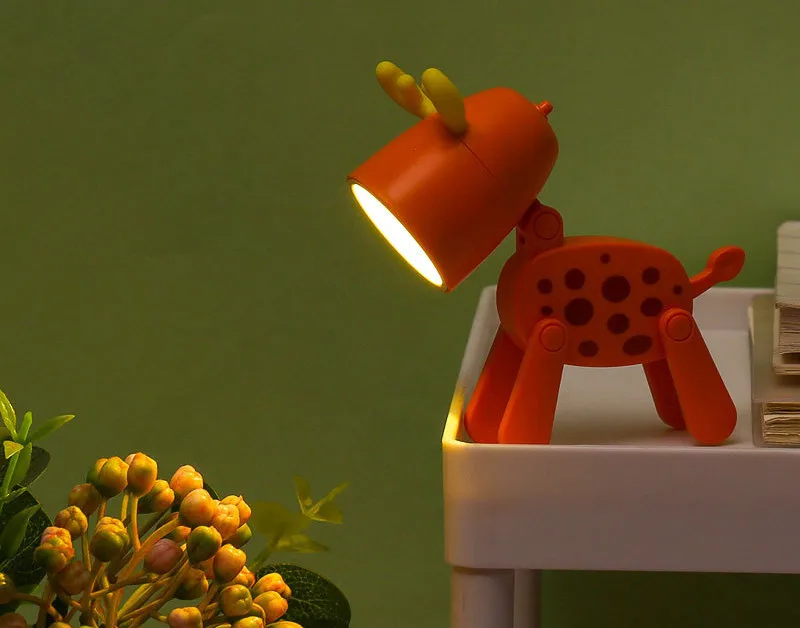 Mini LED Night Light Cute Cartoon Desk Lamp Puppy Deer Desktop Ornament Bedroom Table Lights Children Holiday Gifts Mini LED Night Light Cute Cartoon Desk Lamp Puppy Deer Desktop Ornament Bedroom Table Lights Children Holiday Gifts