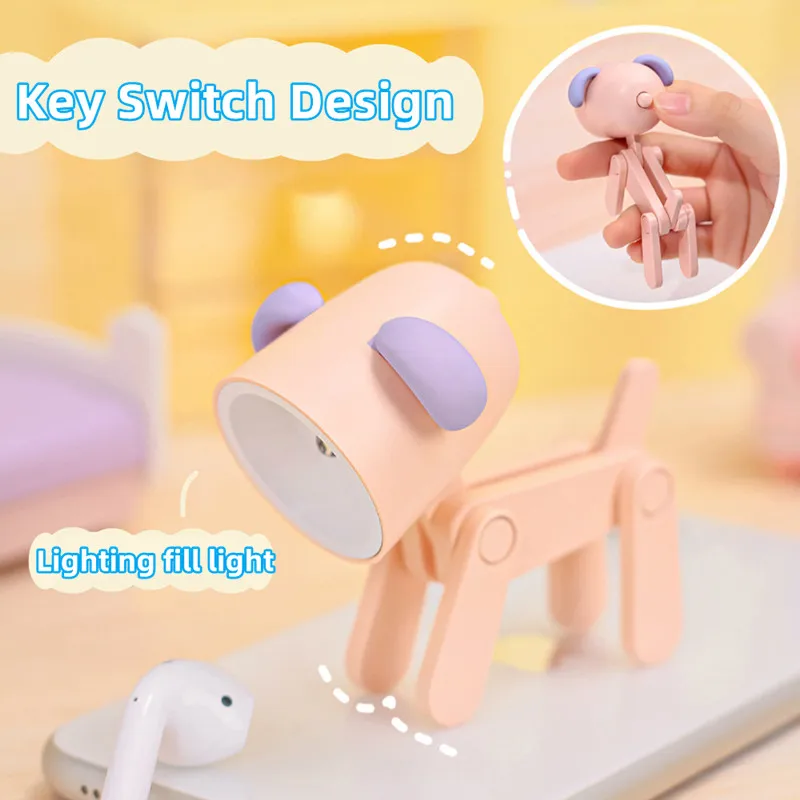 Mini LED Night Light Cute Cartoon Desk Lamp Puppy Deer Desktop Ornament Bedroom Table Lights Children Holiday Gifts Mini LED Night Light Cute Cartoon Desk Lamp Puppy Deer Desktop Ornament Bedroom Table Lights Children Holiday Gifts