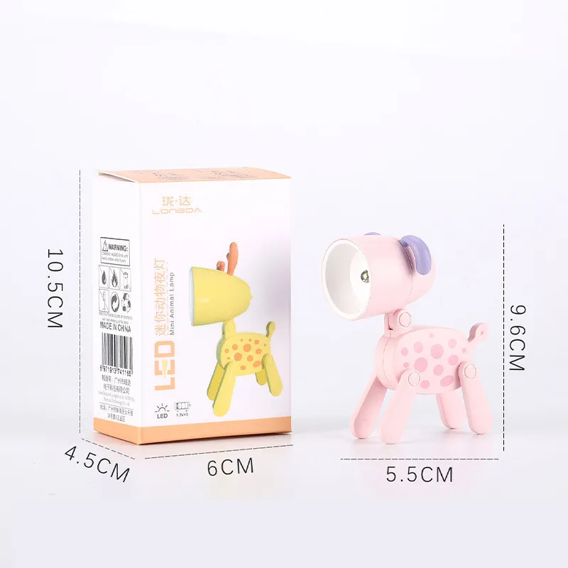 LED Mini Night Light Cute Dog Deer Foldable Desk Lamps Desktop Ornament Book Light Kids Room Bedside Bedroom Decor Holiday Gifts LED Mini Night Light Cute Dog Deer Foldable Desk Lamps Desktop Ornament Book Light Kids Room Bedside Bedroom Decor Holiday Gifts