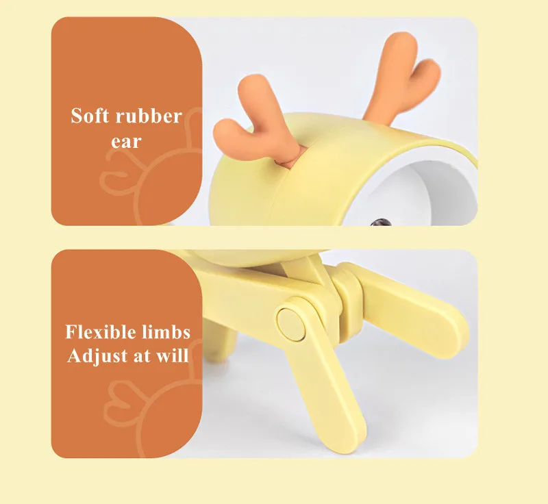 LED Mini Night Light Cute Dog Deer Foldable Desk Lamps Desktop Ornament Book Light Kids Room Bedside Bedroom Decor Holiday Gifts LED Mini Night Light Cute Dog Deer Foldable Desk Lamps Desktop Ornament Book Light Kids Room Bedside Bedroom Decor Holiday Gifts
