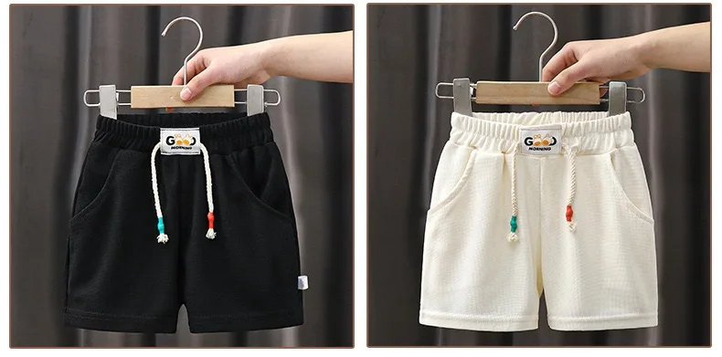 1pcs Summer Kids Shorts Boys Girls Solid Color Short Baby Solid Color Casual Pant Children Short Pant  Sport Clothing Outwear