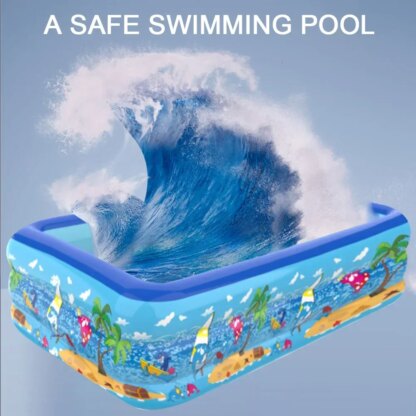 110-180CM Inflatable Swimming Pool Indoor Outdoor PVC Swimming Pool Cartoon Thickening Swimming Pool for Toddler Kids Pool - Image 3