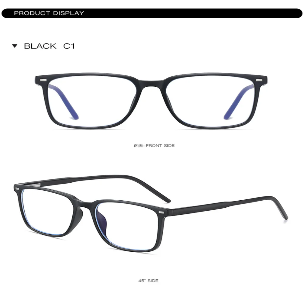 Trending Blue Light Blocking Men's Glasses Gaming TR90 Matte Black Anti Ray Eyeglasses Women Transparent Fashion Eyewear Trending Blue Light Blocking Men's Glasses Gaming TR90 Matte Black Anti Ray Eyeglasses Women Transparent Fashion Eyewear