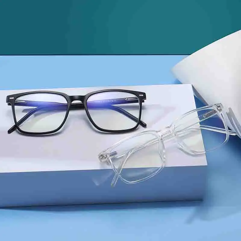 Trending Blue Light Blocking Men's Glasses Gaming TR90 Matte Black Anti Ray Eyeglasses Women Transparent Fashion Eyewear Trending Blue Light Blocking Men's Glasses Gaming TR90 Matte Black Anti Ray Eyeglasses Women Transparent Fashion Eyewear