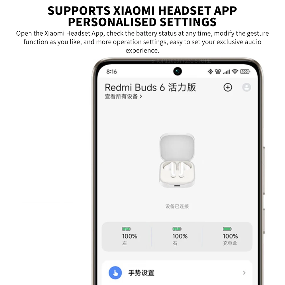 New Xiaomi Redmi Buds 6 Vitality Edition Bluetooth 5.4 Noise Reduction Earphone 30H Battery Life 5 Tuning Modes Wireless Headset