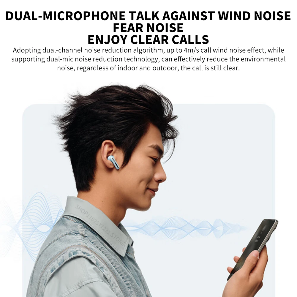 New Xiaomi Redmi Buds 6 Vitality Edition Bluetooth 5.4 Noise Reduction Earphone 30H Battery Life 5 Tuning Modes Wireless Headset