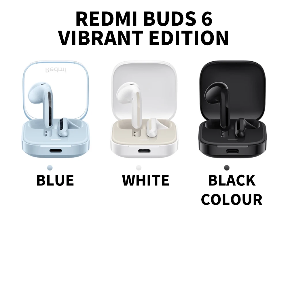 New Xiaomi Redmi Buds 6 Vitality Edition Bluetooth 5.4 Noise Reduction Earphone 30H Battery Life 5 Tuning Modes Wireless Headset