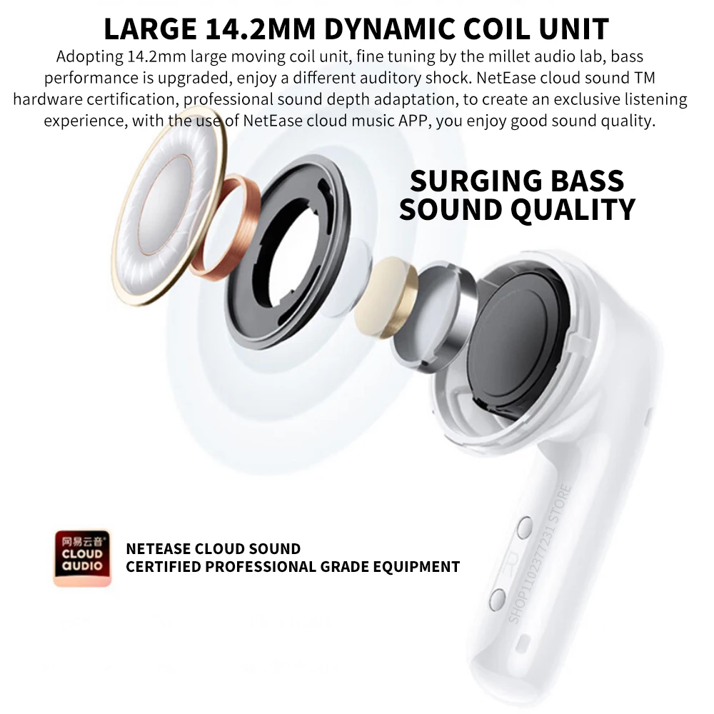 New Xiaomi Redmi Buds 6 Vitality Edition Bluetooth 5.4 Noise Reduction Earphone 30H Battery Life 5 Tuning Modes Wireless Headset