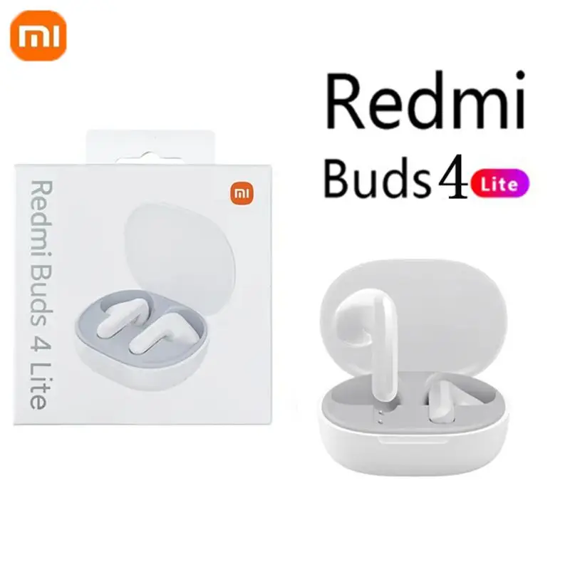 Xiaomi Redmi Buds 4 Lite Wireless Earbuds IP54 Waterproof Headset 20H Playtime Lightweight Comfort Fit Headphones Xiaomi Redmi Buds 4 Lite Wireless Earbuds IP54 Waterproof Headset 20H Playtime Lightweight Comfort Fit Headphones