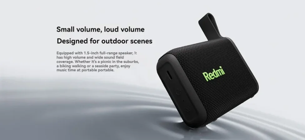 Original Xiaomi Redmi Speaker Portable Outdoor IP67 Stereo Powerful Sound Box Bluetooth RGB Dual Pairing TWS Speaker  ﻿