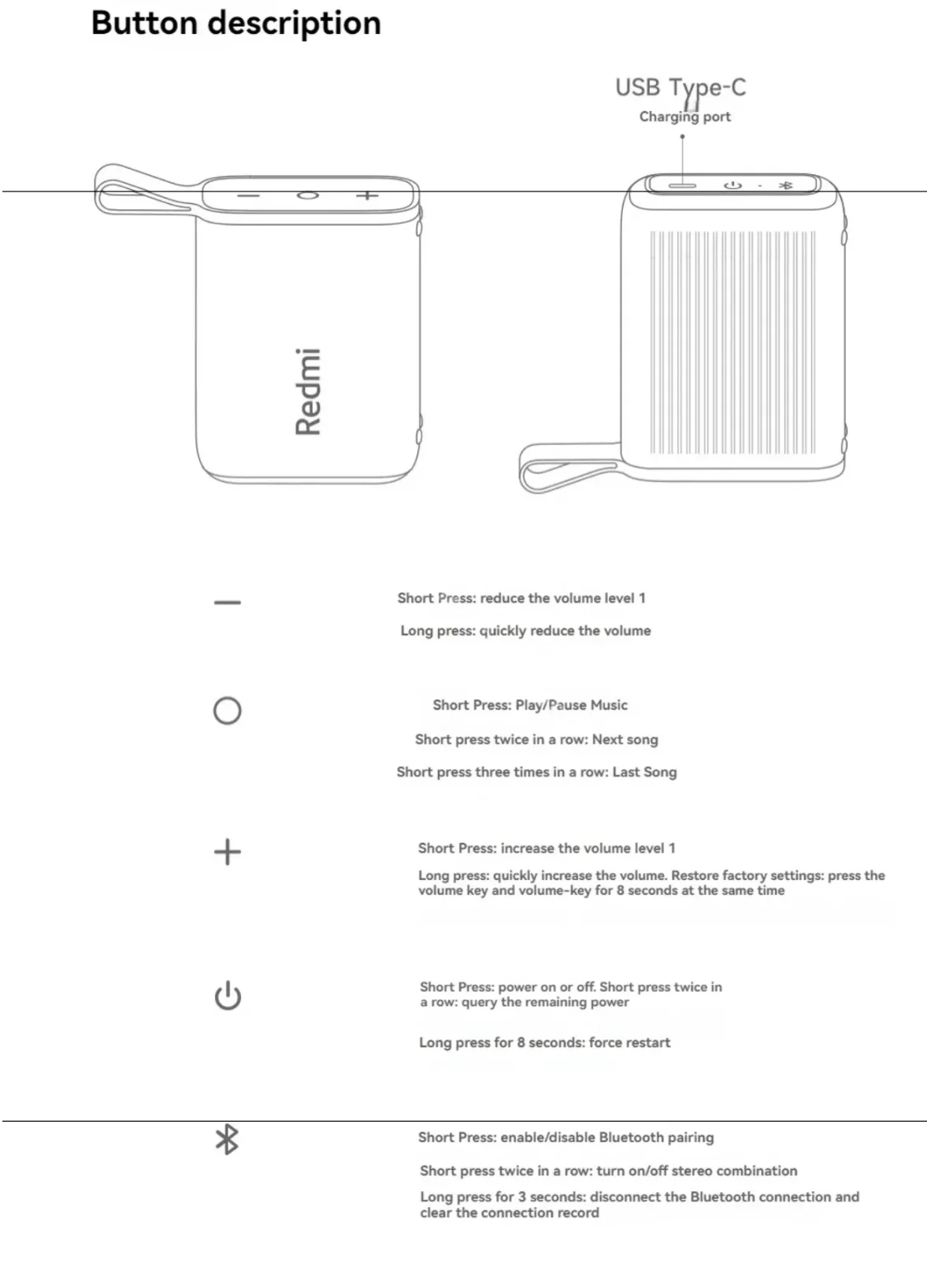 Original Xiaomi Redmi Speaker Portable Outdoor IP67 Stereo Powerful Sound Box Bluetooth RGB Dual Pairing TWS Speaker  ﻿