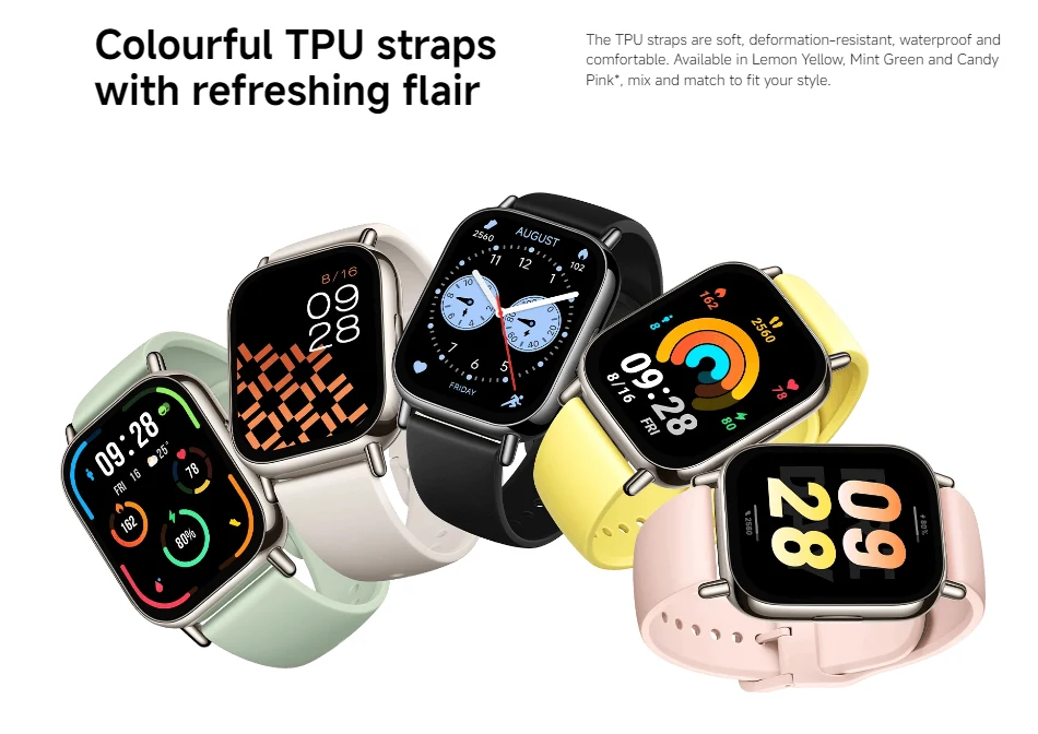 Xiaomi Redmi Watch 5 Lite Global Version 1.96'' AMOLED Screen Mi Smartwatch Bluetooth Calling GNSS 150+ Sport Modes  5ATM
