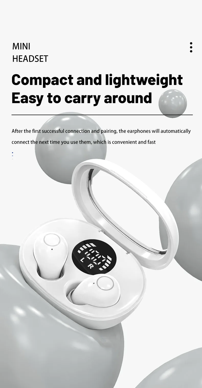 SK32 Mini Sleeping 5.4 Bluetooth Earphone Wireless Headphones Sport Running Invisible Earbuds HIFI Bass For Xiaomi Redmi Headset