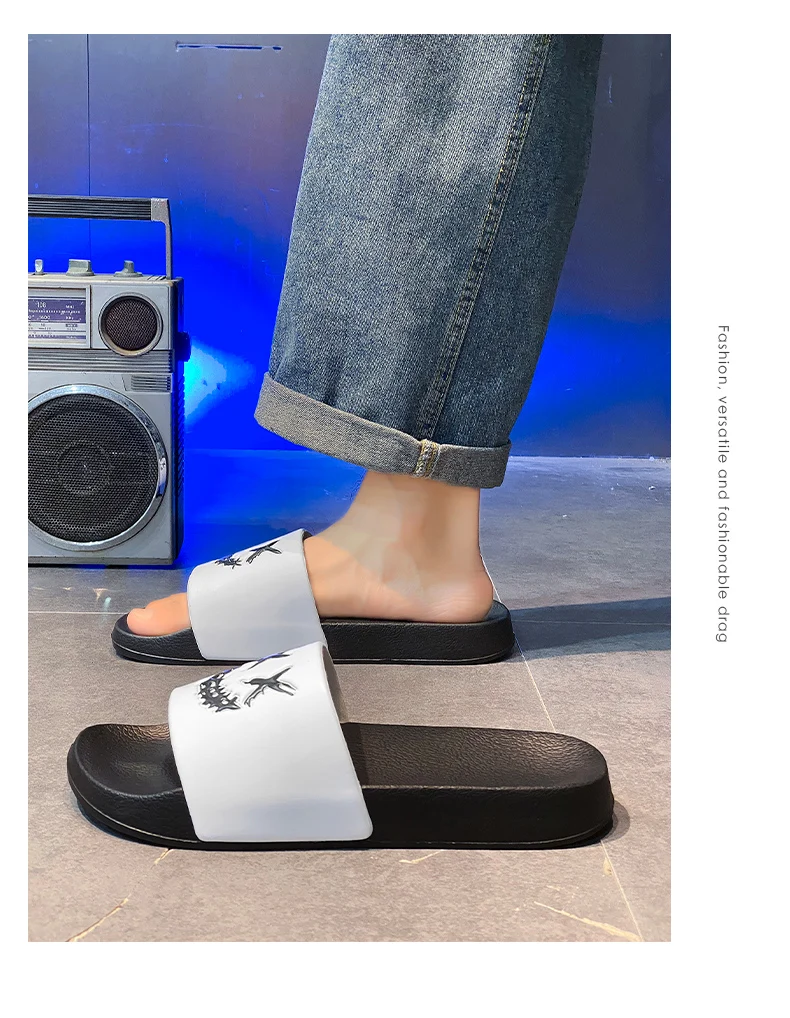 Summer Men's Indoor Home Non-slip Casual Slippers Male Soft Comfortable Bath Slippers Outdoor EVA Sandalias Beach Garden Sandals