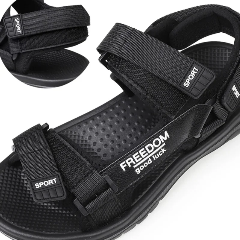 Summer Men Sandals New Breathable Casual Shoes Outdoor Concise Lightweight Beach Shoes Soft Sport Slippers Male Plus Size 38-47