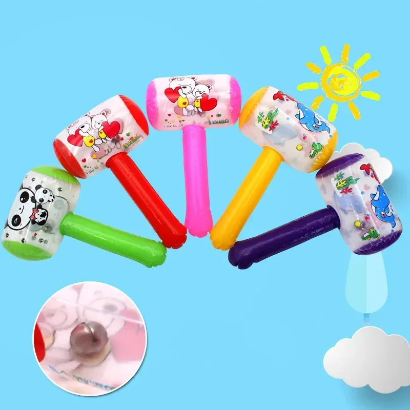 3pcs Inflatable Hammer with Bell Air Hammer Baby Kids Toys Party Favors Inflatable Toy Pool Beach Party Toy