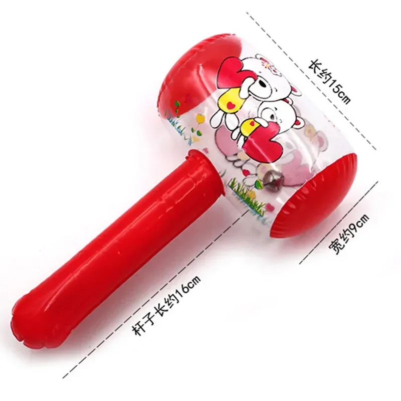 3pcs Inflatable Hammer with Bell Air Hammer Baby Kids Toys Party Favors Inflatable Toy Pool Beach Party Toy