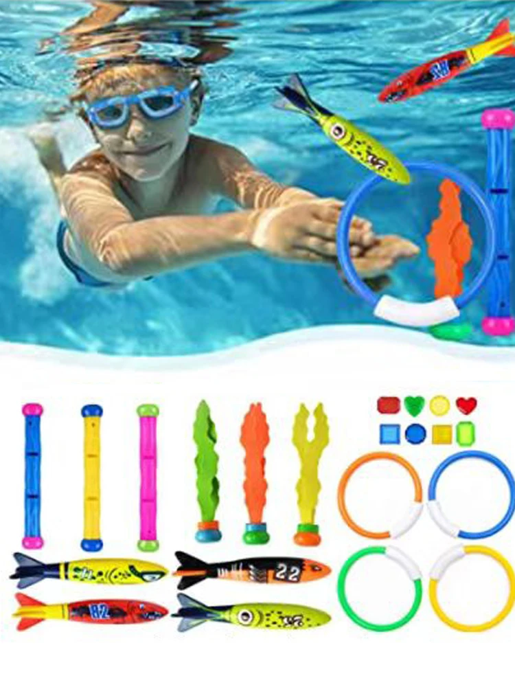 Diving Toys Plastic Children Summer Outdoors Swimming Pool Playing in the Water Toy Parent child Interactive Swim Activity TMZ
