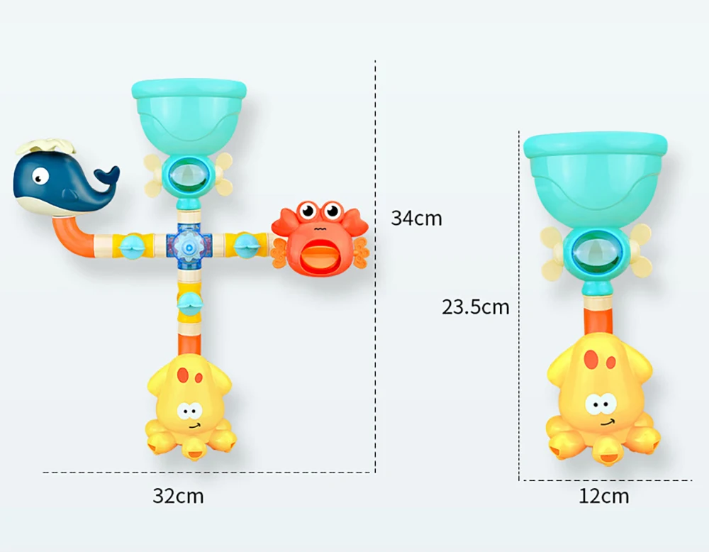 Baby Bath Toys Bathtub DIY Pipes Tubes Bath Time Water Game Spray Swimming Bathroom Toys for Toddlers Kids Gifts Birthday Gift Baby Bath Toys Bathtub DIY Pipes Tubes Bath Time Water Game Spray Swimming Bathroom Toys for Toddlers Kids Gifts Birthday Gift
