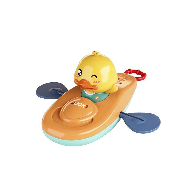 1 Pc Little Yellow Duck Kayak Toy Swimming Pool Bathroom Toy Classic Water Toy Cute Bath Toys Cartoon  Little Yellow Duck Boatin
