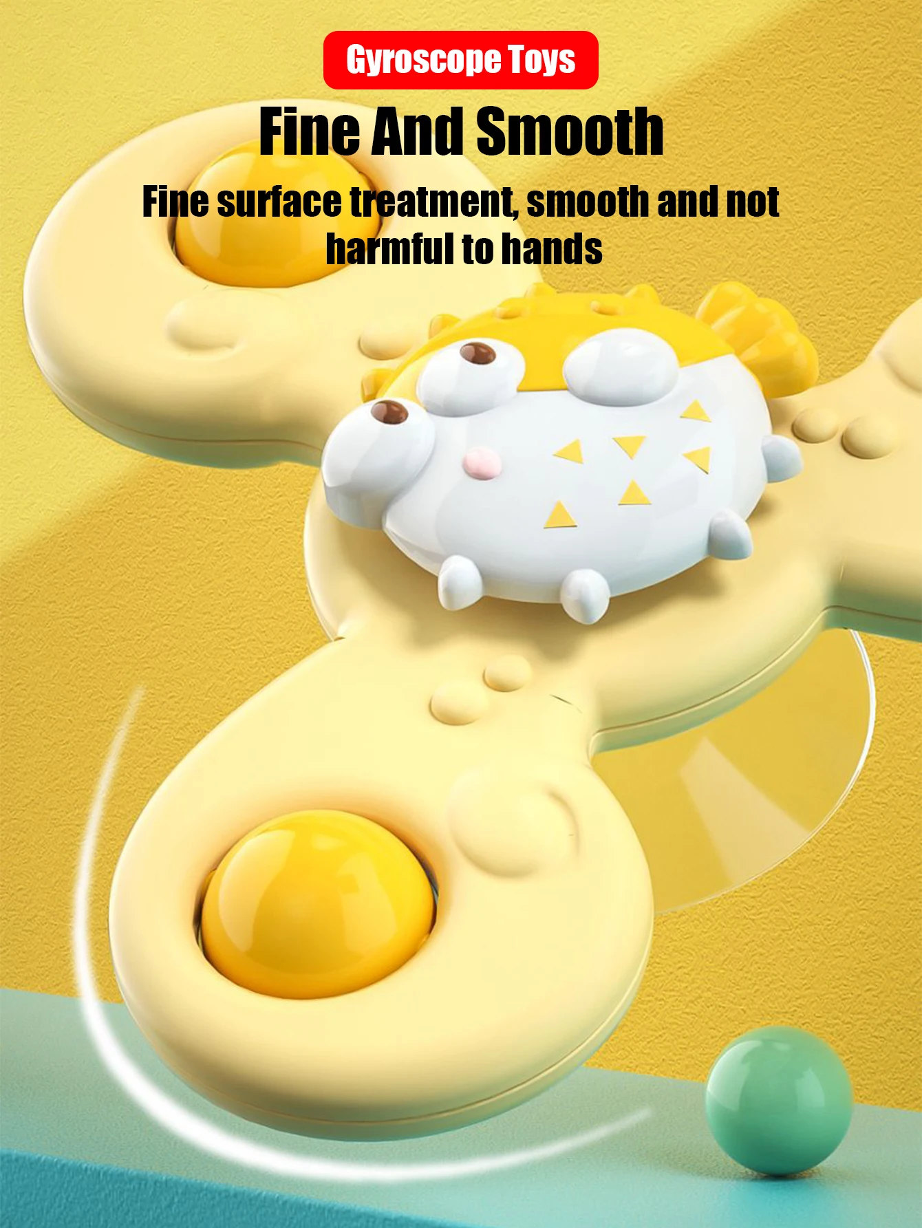 3Pcs/Set Suction Cup Spinning Cartoon Animal Spinner Toys Kids Window Baby High Chair Table Travel Bath Toy for Children Gift