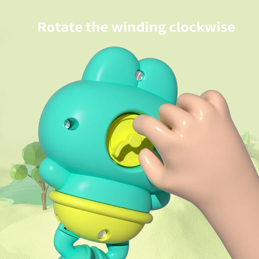 Children's bath toys - Clockwork frogs that float and swim
