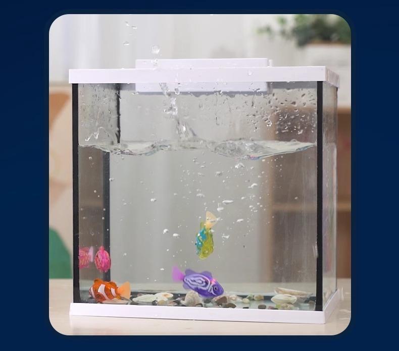 Electronic Pet Sensing Light Shower Interactive Swimming Water Fish Children's Toy Holiday Gift