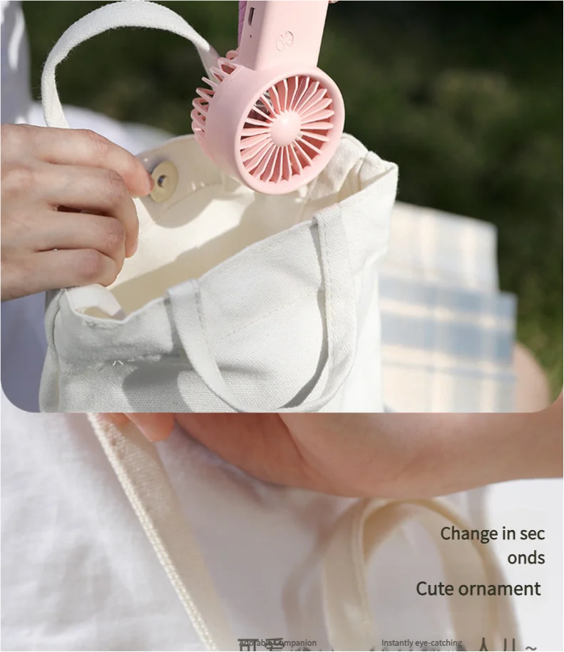 MEET SUN Portable Handheld Fan Small Cooling Fan USB Eyelash Eyelash Mute Cooler Handheld Fan Mini USB Rechargeable Desk