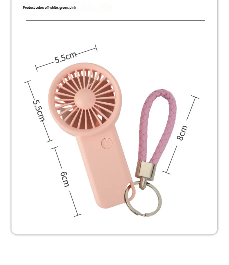MEET SUN Portable Handheld Fan Small Cooling Fan USB Eyelash Eyelash Mute Cooler Handheld Fan Mini USB Rechargeable Desk