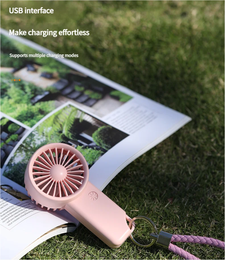 MEET SUN Portable Handheld Fan Small Cooling Fan USB Eyelash Eyelash Mute Cooler Handheld Fan Mini USB Rechargeable Desk