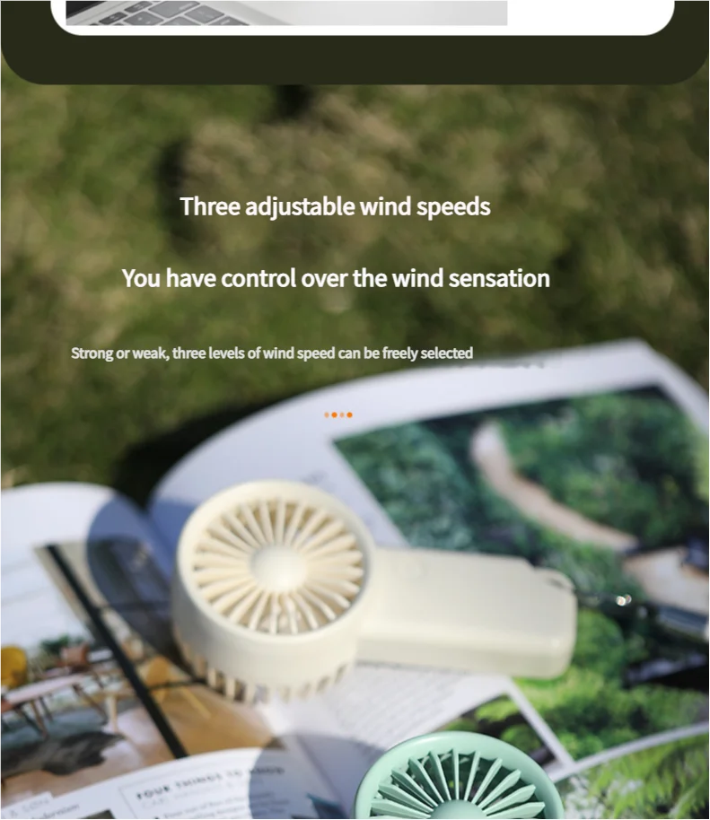 MEET SUN Portable Handheld Fan Small Cooling Fan USB Eyelash Eyelash Mute Cooler Handheld Fan Mini USB Rechargeable Desk
