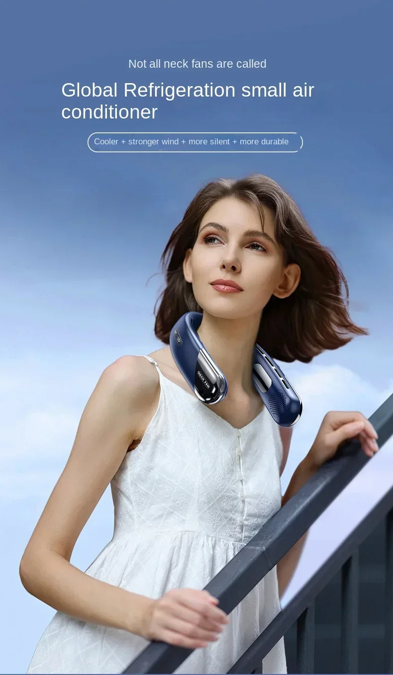 10000mAh Portable Neck Fan Mini Bladeless Silent Neckband Fan USB Rechargeable 3 Speeds Mute Wireless Electric Neck Cooler Fans 10000mAh Portable Neck Fan Mini Bladeless Silent Neckband Fan USB Rechargeable 3 Speeds Mute Wireless Electric Neck Cooler Fans