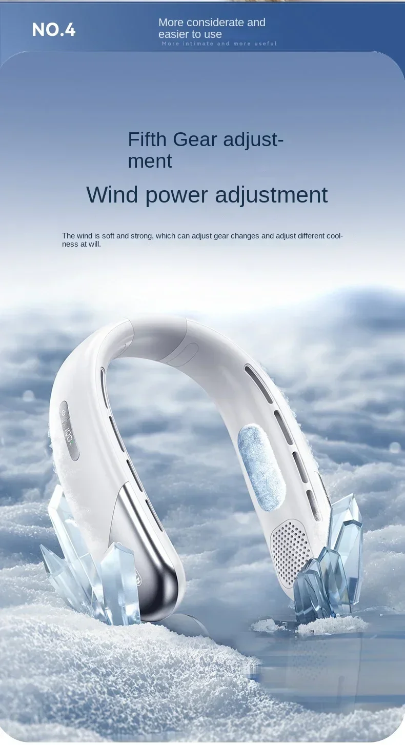 10000mAh Portable Neck Fan Mini Bladeless Silent Neckband Fan USB Rechargeable 3 Speeds Mute Wireless Electric Neck Cooler Fans 10000mAh Portable Neck Fan Mini Bladeless Silent Neckband Fan USB Rechargeable 3 Speeds Mute Wireless Electric Neck Cooler Fans