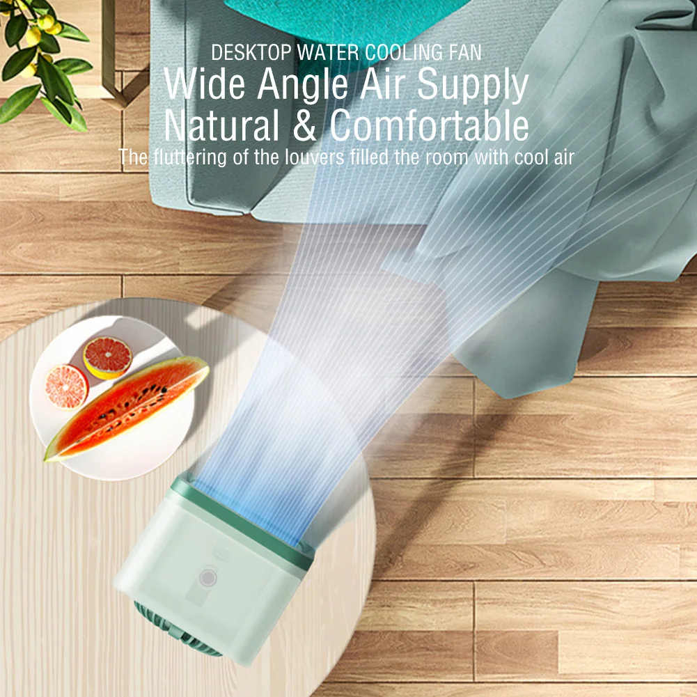 New USB Fan Mini 3 Gear Air Conditioner Cooler Fan Household Small Air Cooler Portable Humidifier for Home Office Desktop Fan