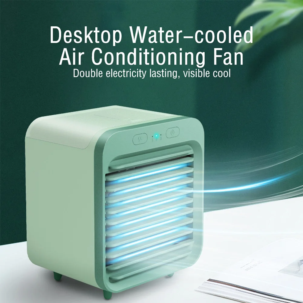 New USB Fan Mini 3 Gear Air Conditioner Cooler Fan Household Small Air Cooler Portable Humidifier for Home Office Desktop Fan