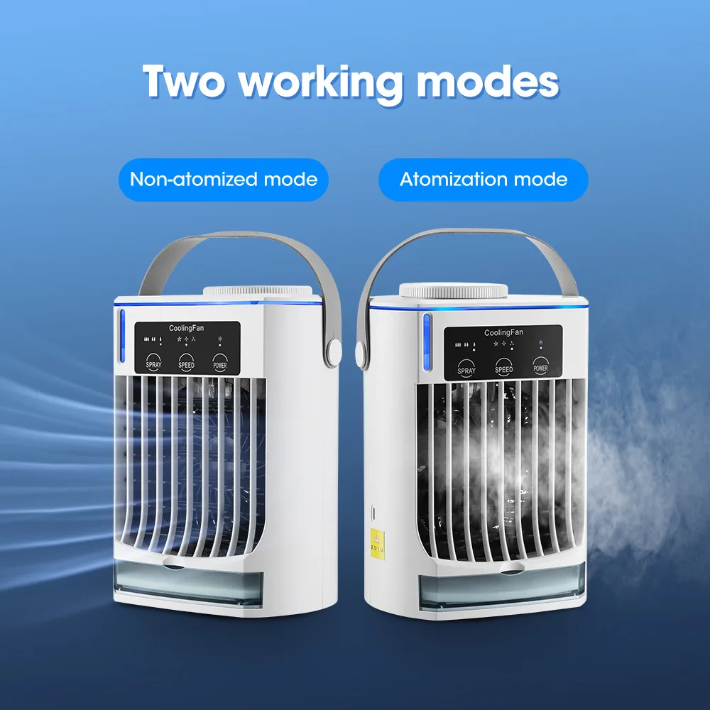 New Desktop Cooling Fan USB Office Home Desktop Spray Water Cooling Fan Mini Air Conditioner Fan