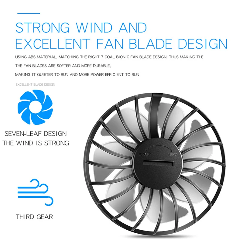 Hands-free Neck Band Fan Hands-Free Hanging USB Rechargeable Dual Fan Mini Air Cooler Summer Portable