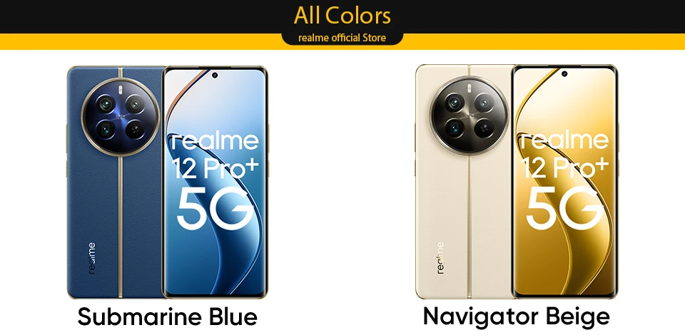 [World Premiere] realme 12 Pro Plus 5G Smartphone 64MP Periscope Portrait Camera 50MP Sony IMX890 OIS Camera Snapdragon 7s Gen 2