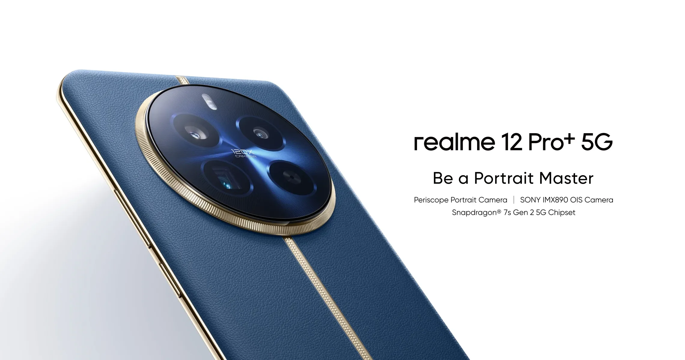 [World Premiere] realme 12 Pro Plus 5G Smartphone 64MP Periscope Portrait Camera 50MP Sony IMX890 OIS Camera Snapdragon 7s Gen 2