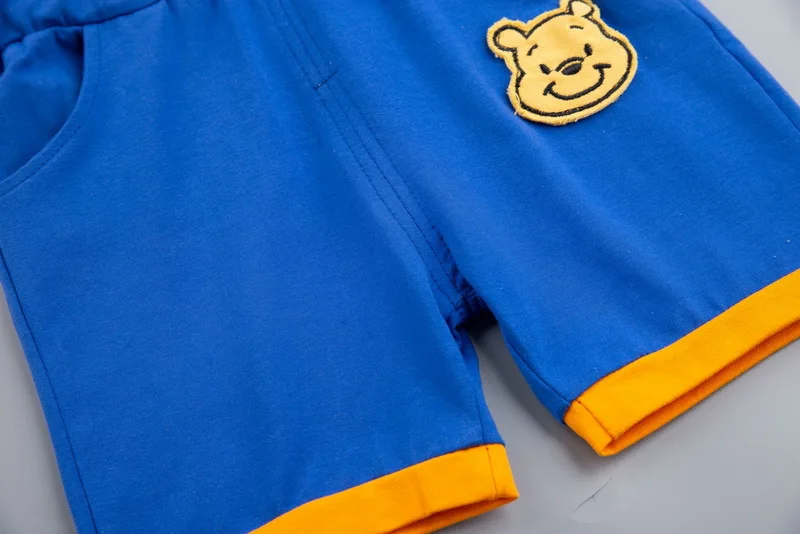 2021 Toddler Kids Short Sleeve Polo T-shirts + Shorts 2pcs Cartoon Mickey Children Baby Boys Girls Summer Tracksuit Clothes Suit