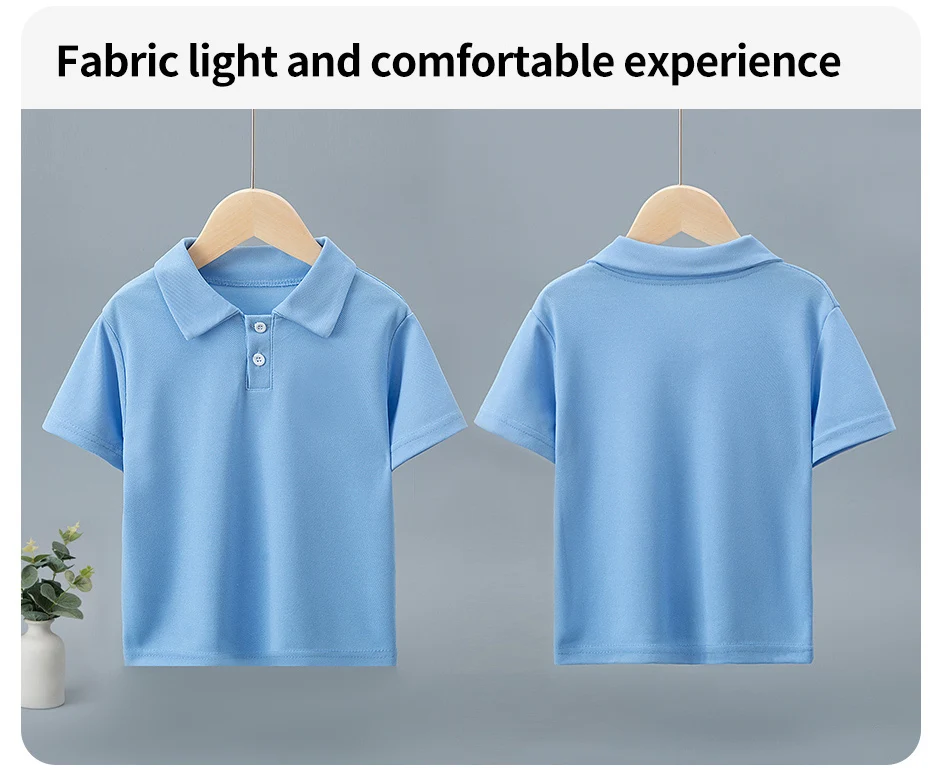 1/2/3 Pcs Children's Solid Color POLO Shirt Boy Handsome Fashion Sports T-shirt Girl Lapel Casual And Comfortable Short Sleeves