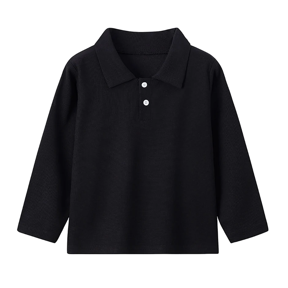 1/2/3 Pcs Children's Solid Color POLO Shirt Boy Handsome Fashion Sports T-shirt Girl Lapel Casual And Comfortable Short Sleeves