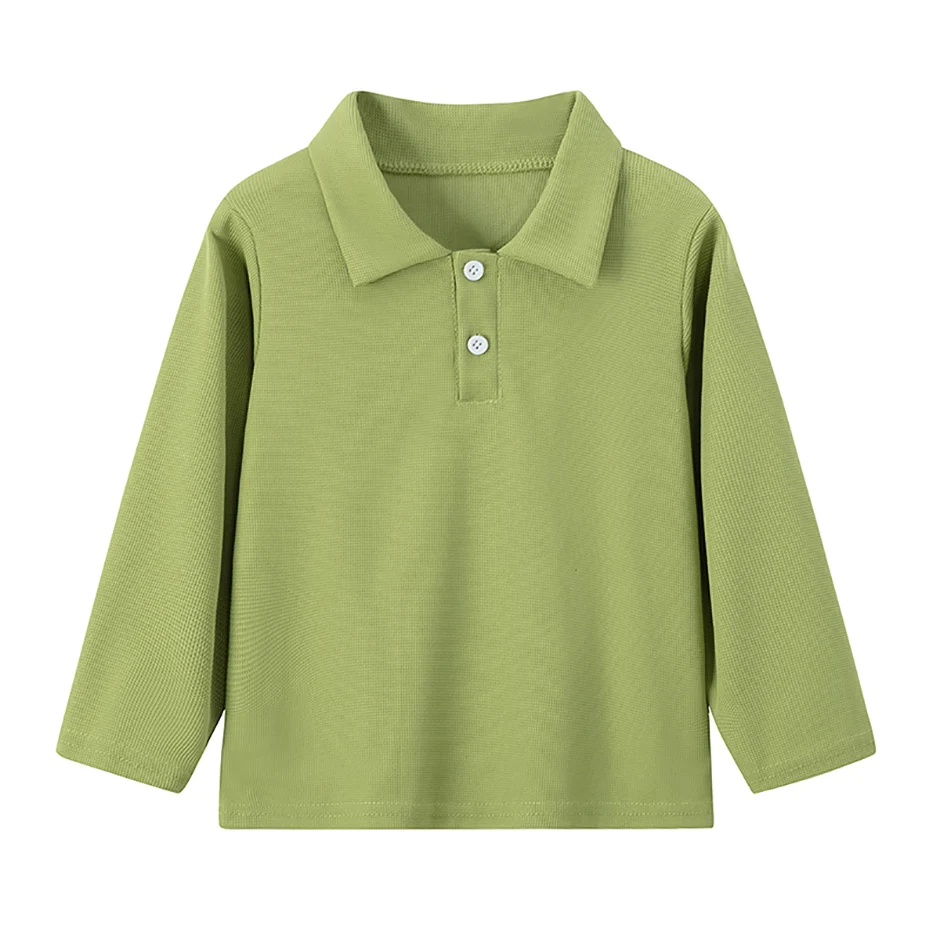 1/2/3 Pcs Children's Solid Color POLO Shirt Boy Handsome Fashion Sports T-shirt Girl Lapel Casual And Comfortable Short Sleeves