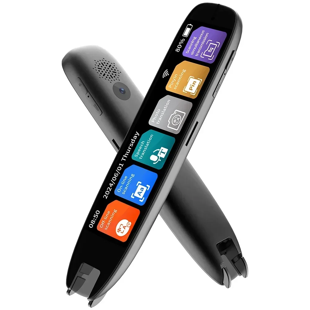 XIKCU S65 Pro Smart Voice Translator 142 Languages WIFI Scan Translation Pen Scanning Translation Pen For Business Travel Abroad